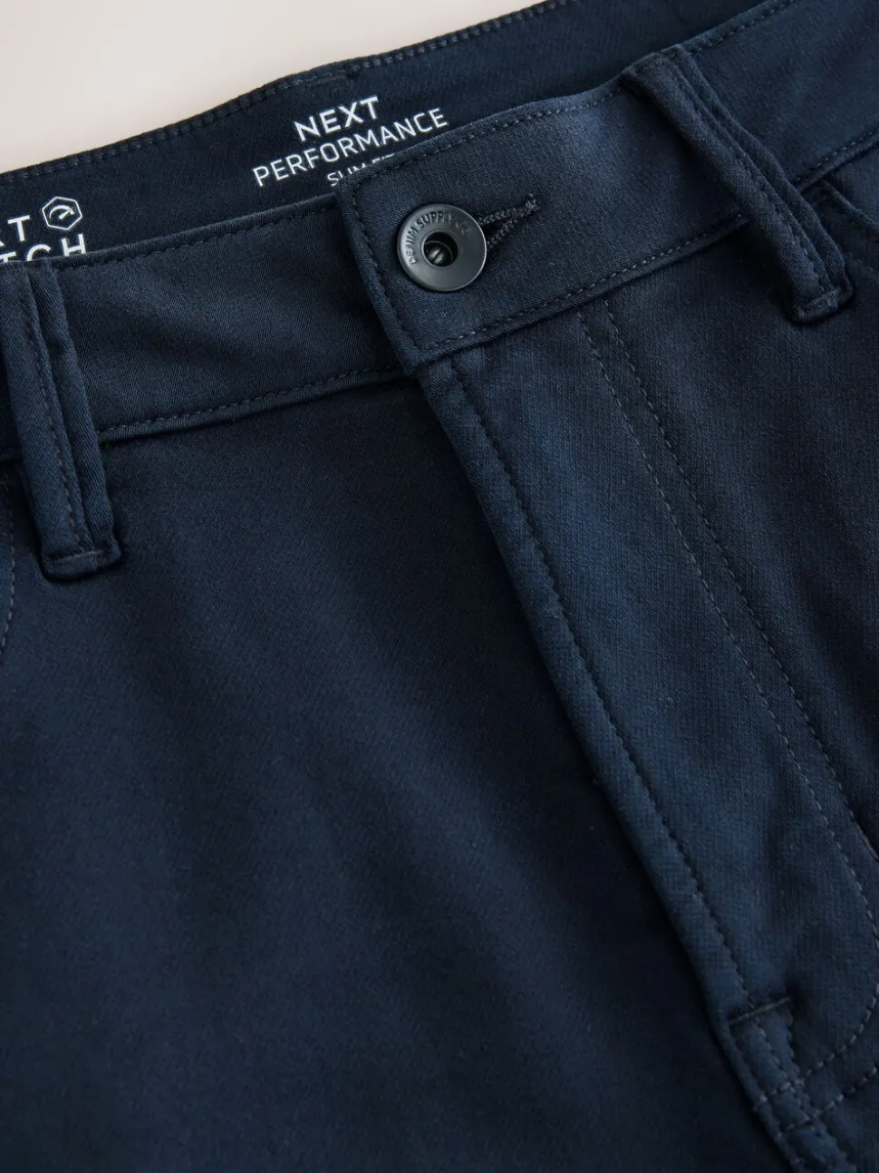 Marineblauw - Slim Fit - Comfortabele stretchjeans