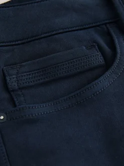 Marineblauw - Slim Fit - Comfortabele stretchjeans