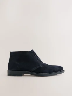 Marineblauw - Smart Suede Chukka Boots