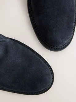 Marineblauw - Smart Suede Chukka Boots