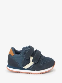 Marineblauw - Sneakers met dubbele bandjes