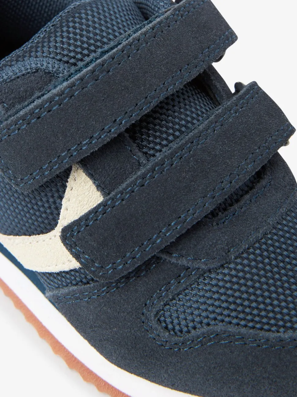 Marineblauw - Sneakers met dubbele bandjes