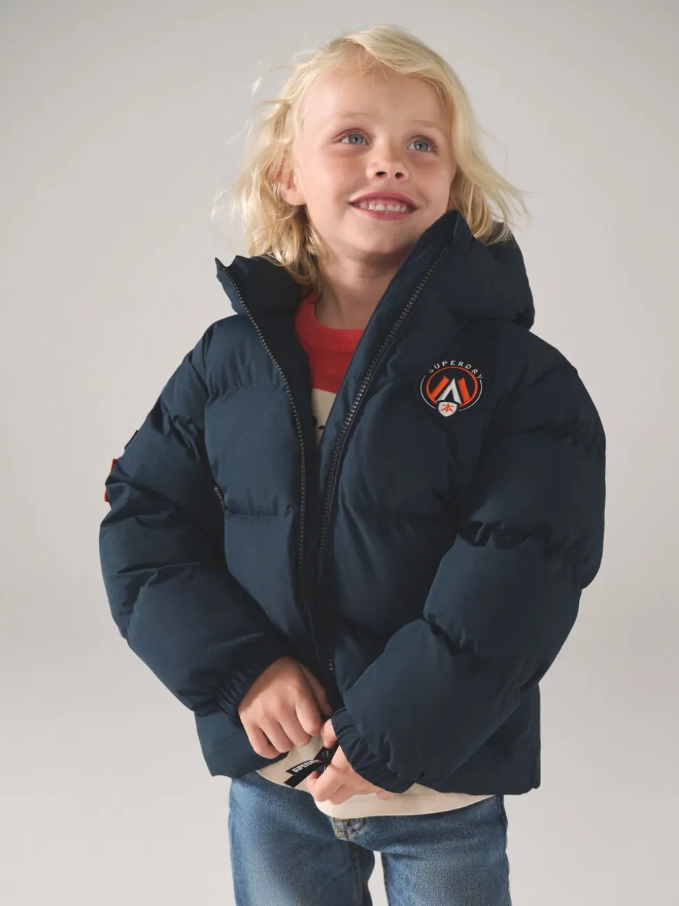 Marineblauw - Superdry Sports pufferjas