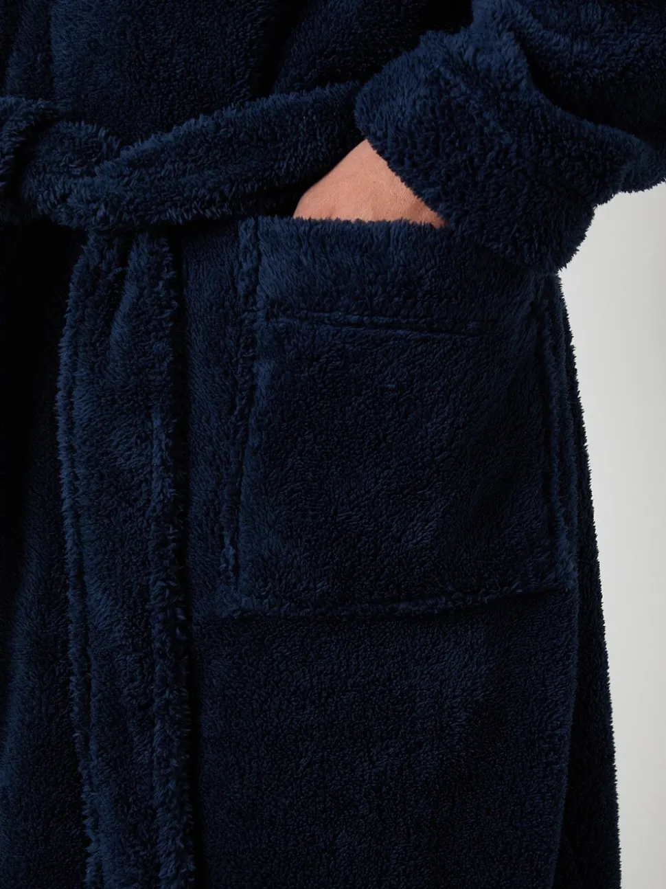 Marineblauw - Threadbare - Behaaglijke kamerjas met capuchon