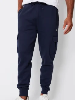 Marineblauw - Threadbare joggingbroek in cargostijl