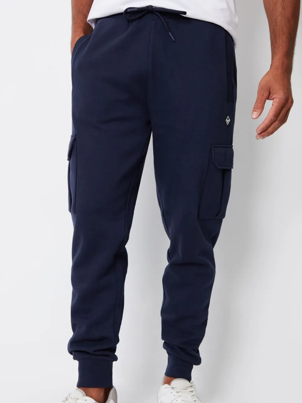 Marineblauw - Threadbare joggingbroek in cargostijl
