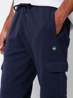 Marineblauw - Threadbare joggingbroek in cargostijl