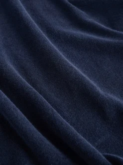 Marineblauw - Towelling Poncho (3-16yrs)