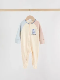 Marineblauw - Verpakking van 4 baby pyjama's met tweewegrits (0mnd -2jr)