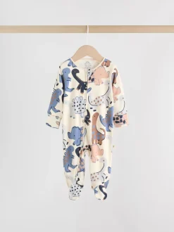 Marineblauw - Verpakking van 4 baby pyjama's met tweewegrits (0mnd -2jr)