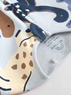 Marineblauw - Verpakking van 4 baby pyjama's met tweewegrits (0mnd -2jr)