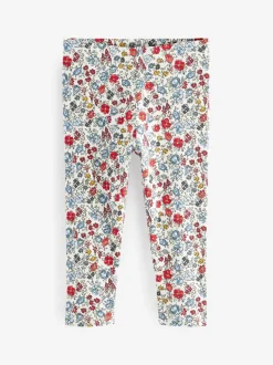 Marineblauw - Verpakking van 5 geribbelde Leggings (3mnd -7jr)