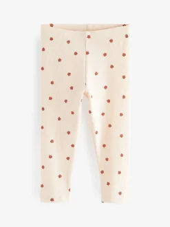 Marineblauw - Verpakking van 5 geribbelde Leggings (3mnd -7jr)