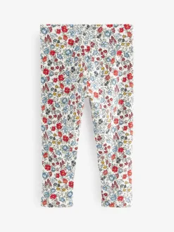 Marineblauw - Verpakking van 5 geribbelde Leggings (3mnd -7jr)