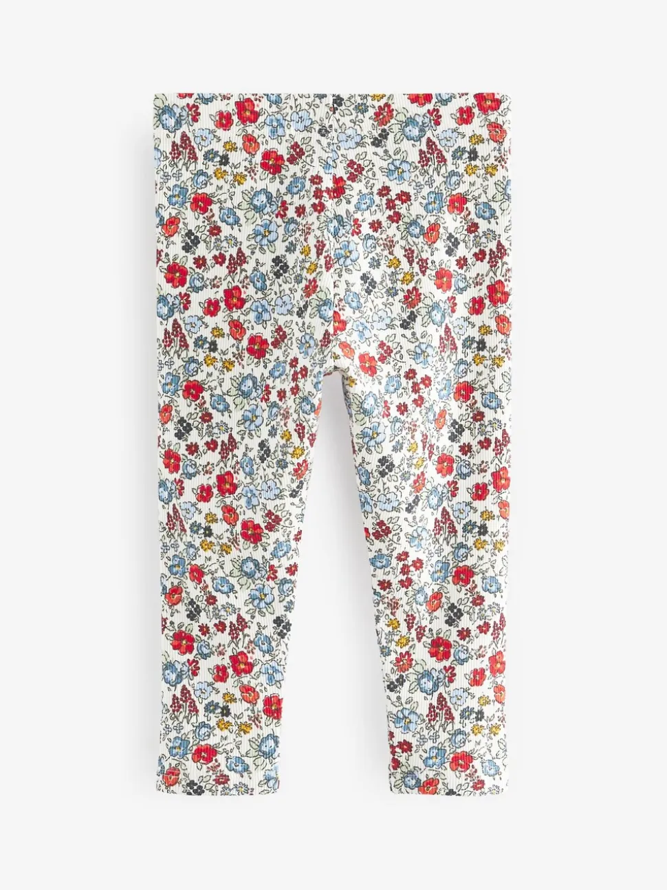 Marineblauw - Verpakking van 5 geribbelde Leggings (3mnd -7jr)