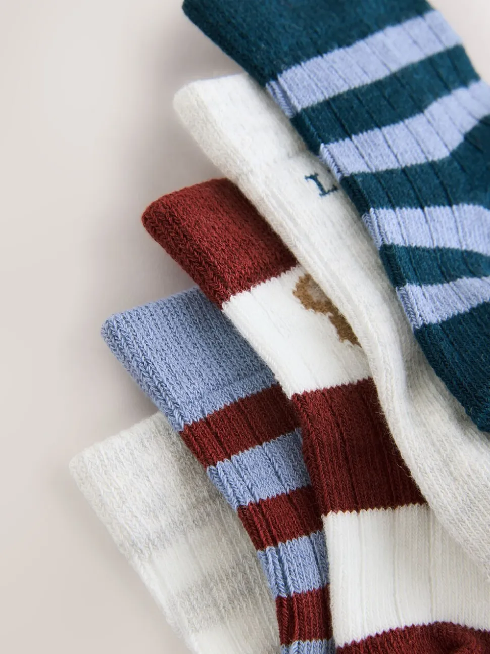 Marineblauw - Verpakking van 5 paar babysokken (0 mnd-2 jr)