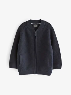 Marineblauw - Vest met ritssluiting (3 mnd-7 jr)