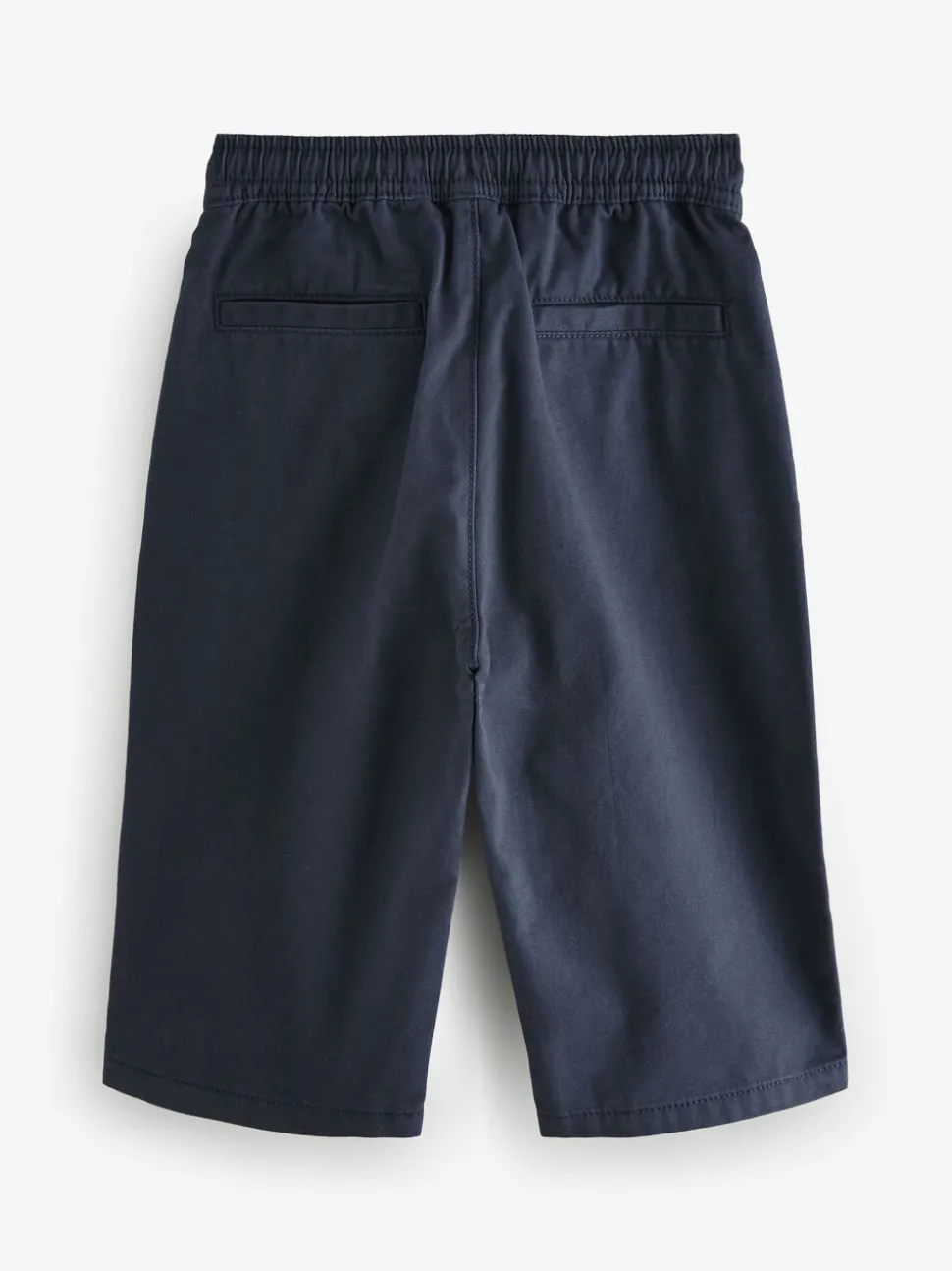 Marineblauw - Wijde pijpen 100% katoenen chino broek met elastische tailleband (3mnd-7jr)
