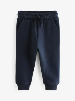Marineblauw - Zacht aanvoelende jersey joggingbroek (3 mnd-7 jr)