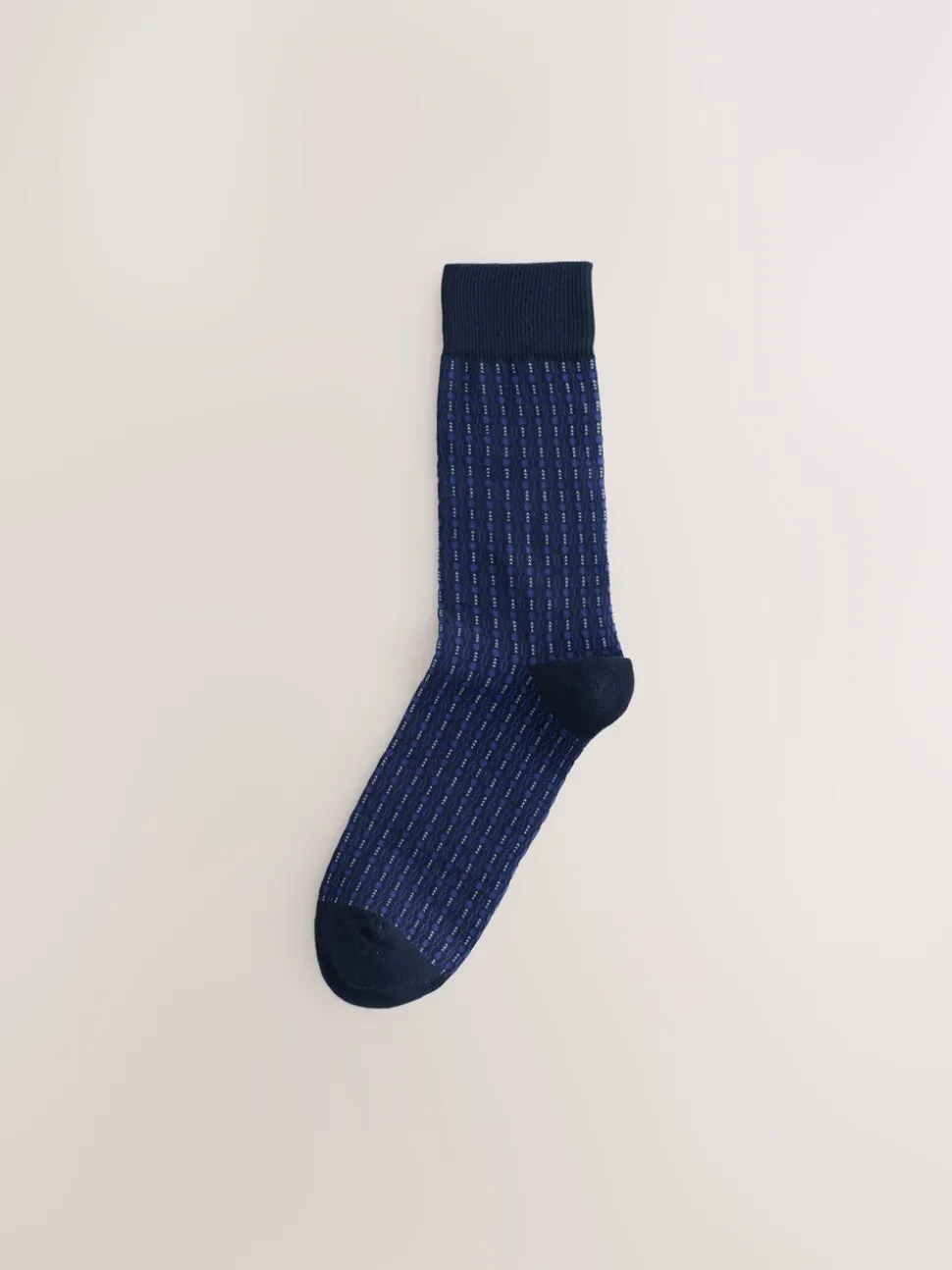 Marineblauw Blauw - 5 Paar modieuze sokken met patroon