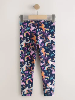 Marineblauw eenhoorn - Legging (3-16 jr)
