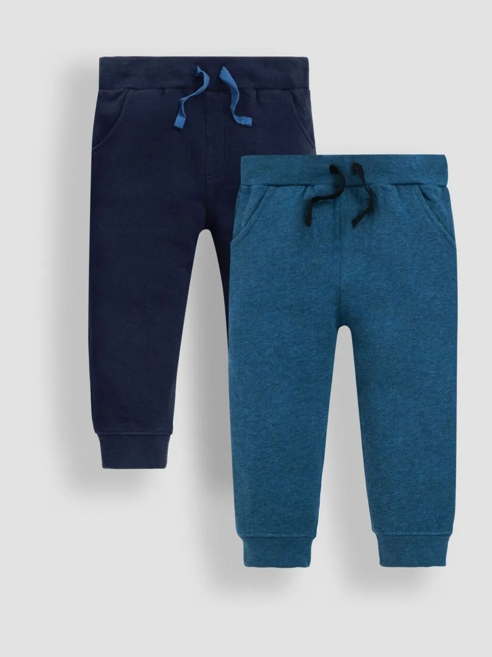 Marineblauw en indigoblauw - JoJo Maman Bébé - 2 joggingbroeken