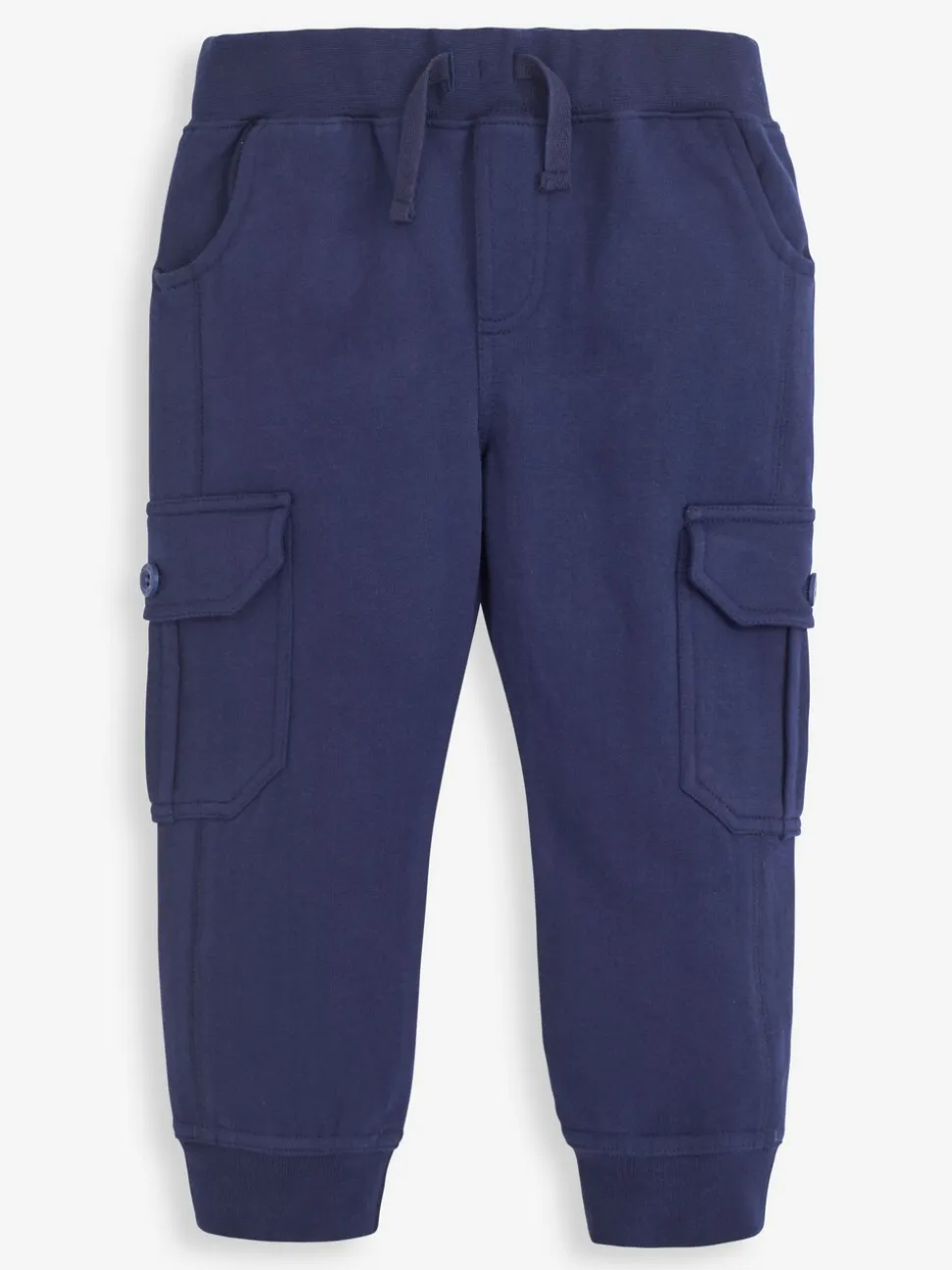Marineblauw en kakigroen - JoJo Maman Bébé Cargo 100% Cotton Joggers 2 Pack