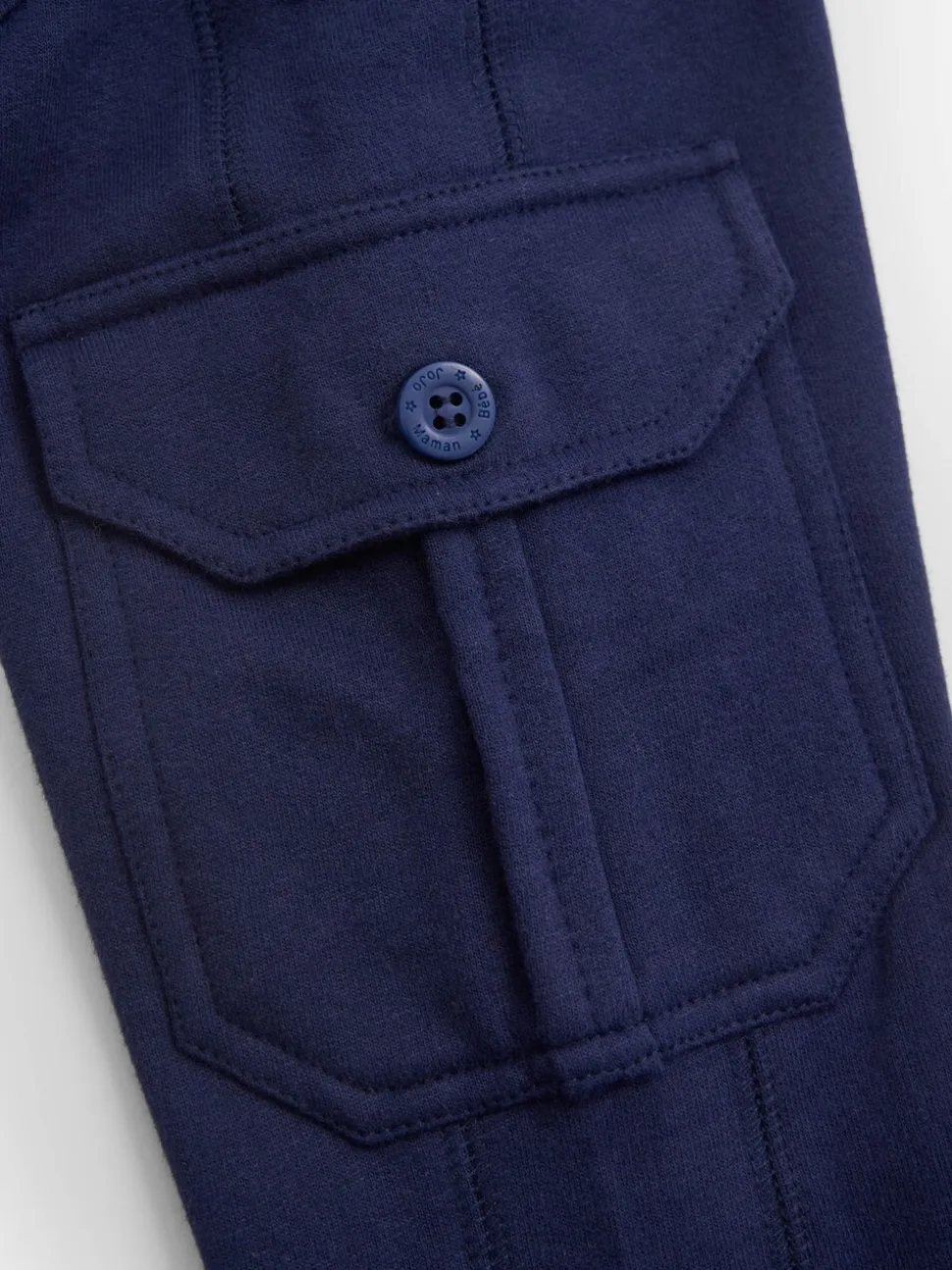 Marineblauw en kakigroen - JoJo Maman Bébé Cargo 100% Cotton Joggers 2 Pack