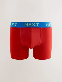 Marineblauw fel Paarse/ Oranje taillebanden - Verpakking van 10 - Katoenrijke trunk boxers