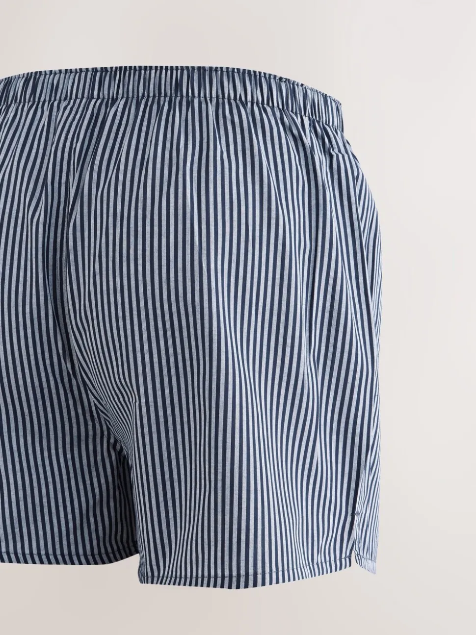 Marineblauw gemengd patroon - Verpakking van 8 - Geweven boxershorts van puur katoen