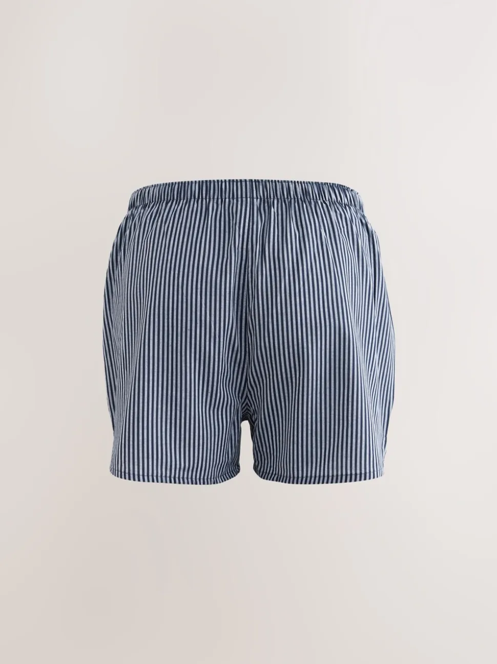 Marineblauw gemengd patroon - Verpakking van 8 - Geweven boxershorts van puur katoen