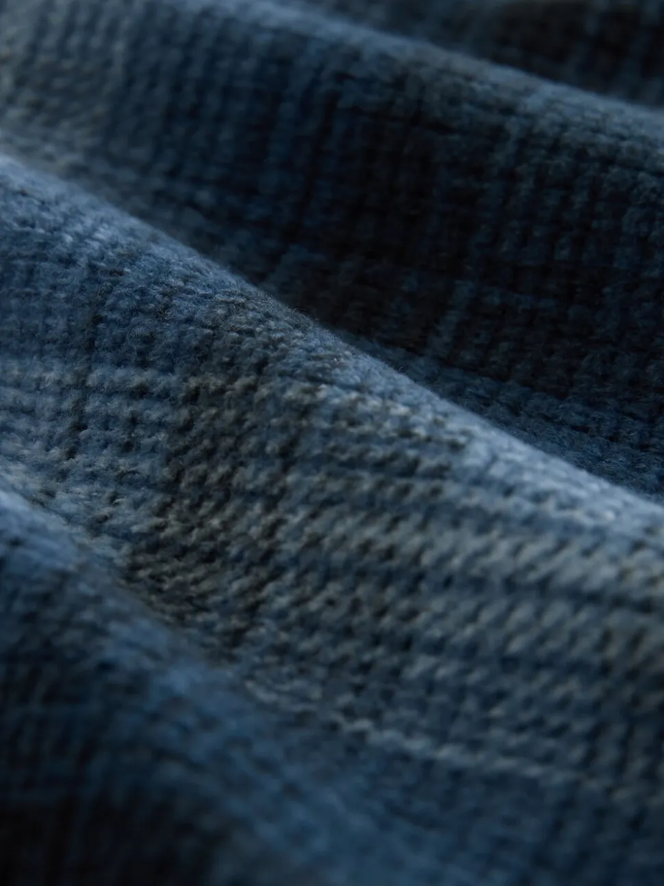 Marineblauw geruit - Motionflex - Behaaglijke pyjama met lange mouwen en boorden