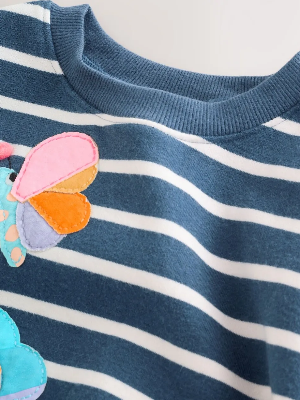 Marineblauw gestreept met personages - Set met sweatshirt en legging (3 mnd-7 jr)