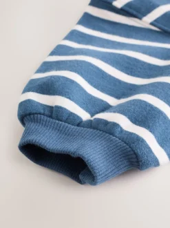 Marineblauw gestreept met personages - Set met sweatshirt en legging (3 mnd-7 jr)