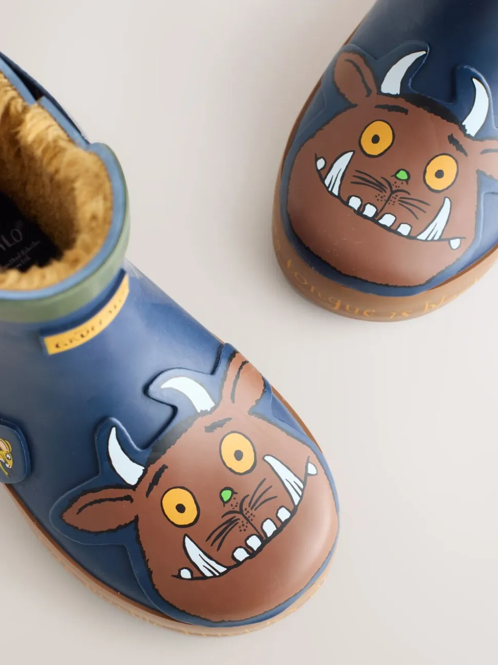 Marineblauw Gruffalo - Warme gevoerde enkellaarzen