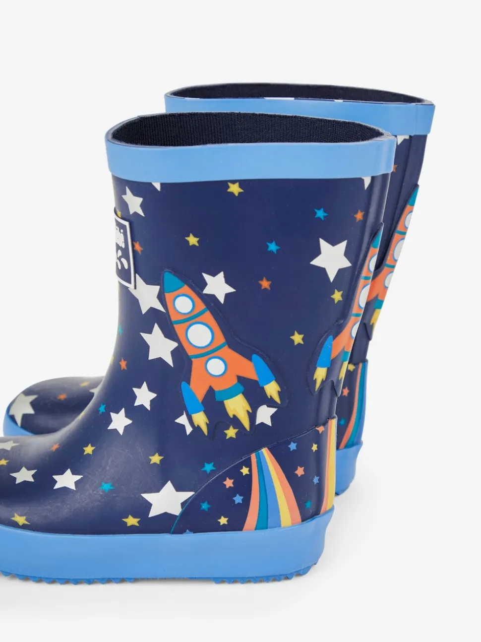 Marineblauw raket - JoJo Maman Bébé Plain Wellies