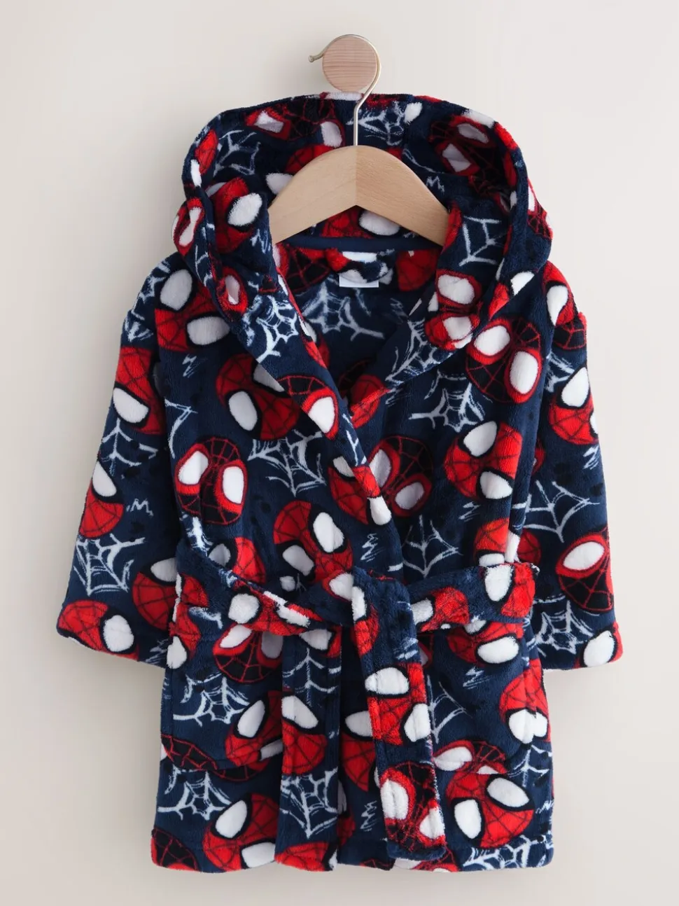 Marineblauw Spider-Man - Fleece-licentie badjas (12mnd -10jr)