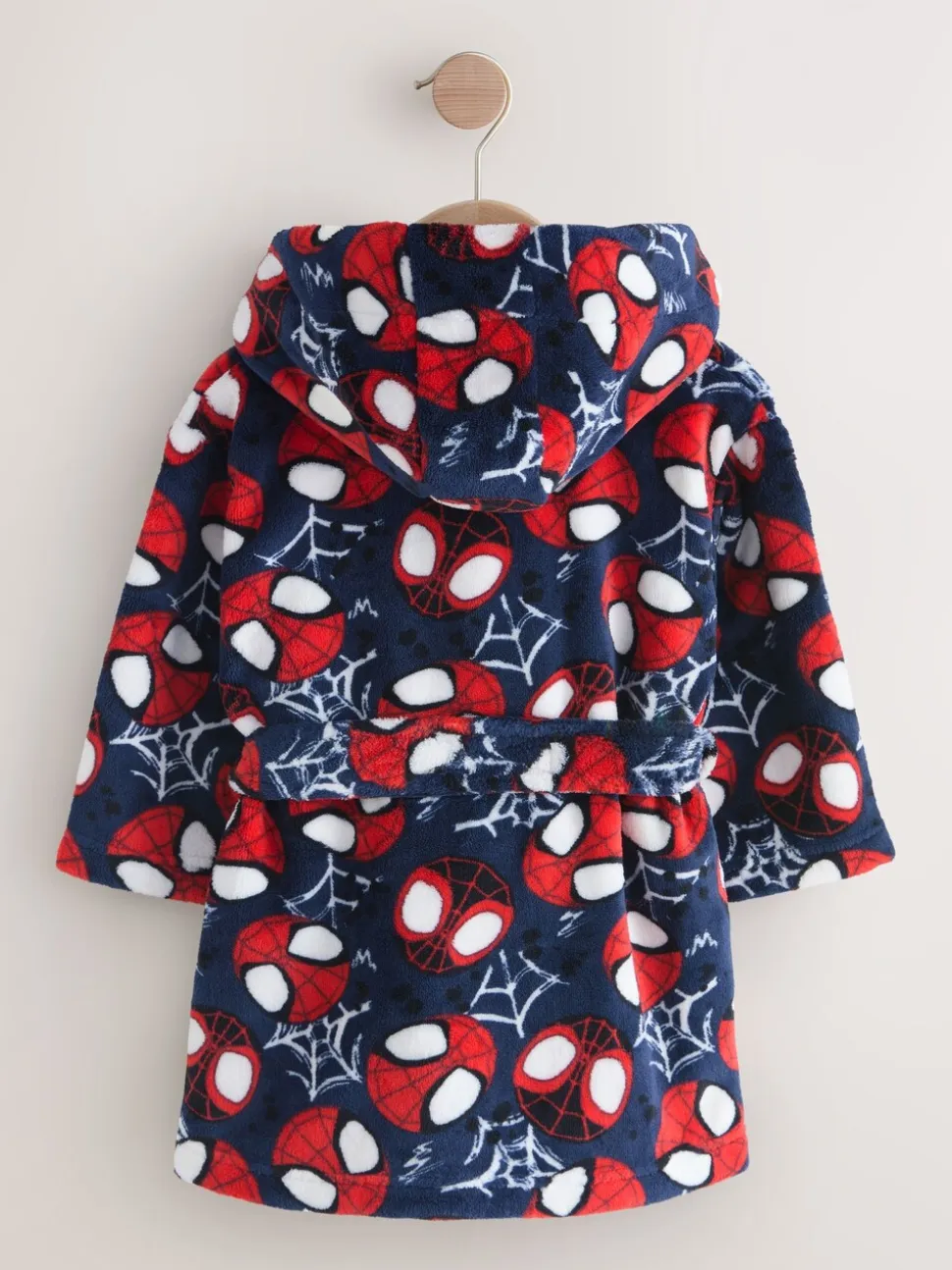 Marineblauw Spider-Man - Fleece-licentie badjas (12mnd -10jr)
