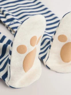 Marineblauw streep Mummys Little Cub - Baby Family-pyjama (0-2jr)
