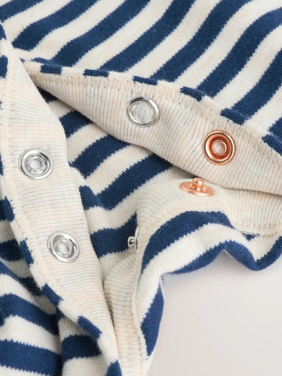 Marineblauw streep Mummys Little Cub - Baby Family-pyjama (0-2jr)