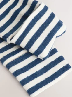 Marineblauw streep Mummys Little Cub - Baby Family-pyjama (0-2jr)
