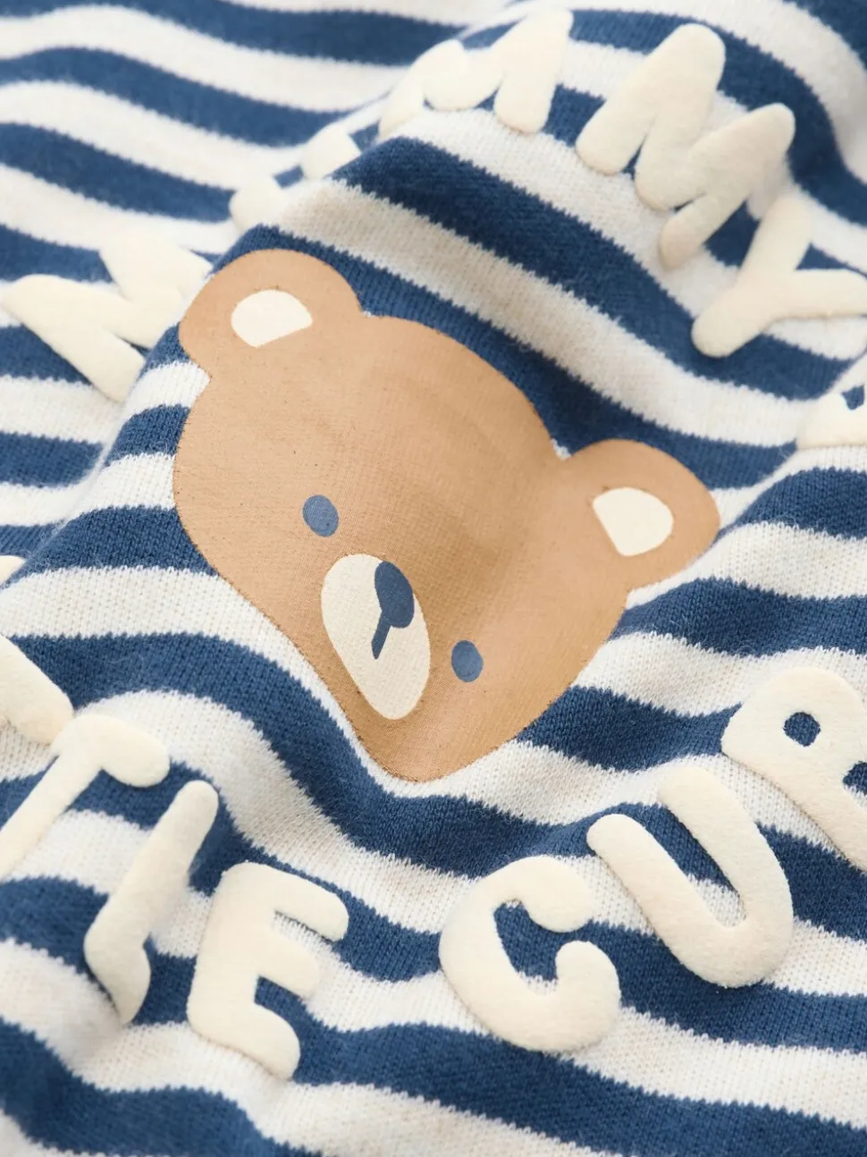 Marineblauw streep Mummys Little Cub - Baby Family-pyjama (0-2jr)