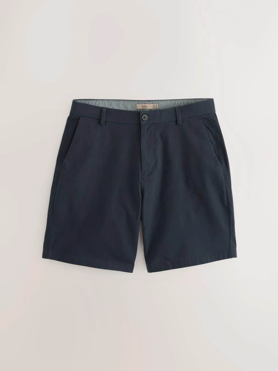 Marineblauw/antraciet - Ruimvallende pasvorm. - Set van 2 chinoshorts met stretch