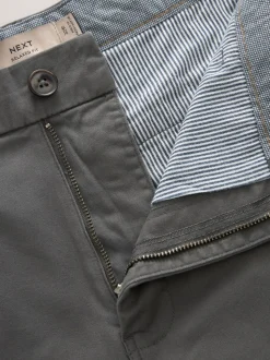 Marineblauw/antraciet - Ruimvallende pasvorm. - Set van 2 chinoshorts met stretch