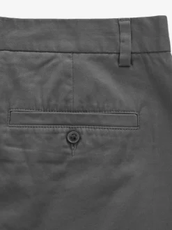 Marineblauw/antraciet - Straight fit - Set van 2 chinoshorts met stretch
