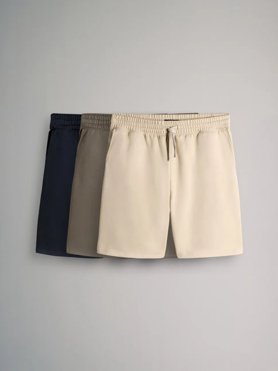 Marineblauw/bruin - The Set 3 Pack Relaxed Fit Sweat Shorts