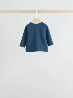 Marineblauw/bruin met beer - Tops en Leggings 6 -delige babyset (0mnd-3jr)