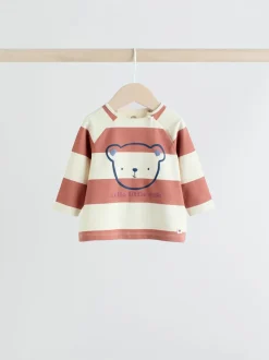 Marineblauw/bruin met beer - Tops en Leggings 6 -delige babyset (0mnd-3jr)