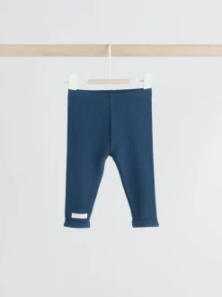 Marineblauw/bruin met beer - Tops en Leggings 6 -delige babyset (0mnd-3jr)