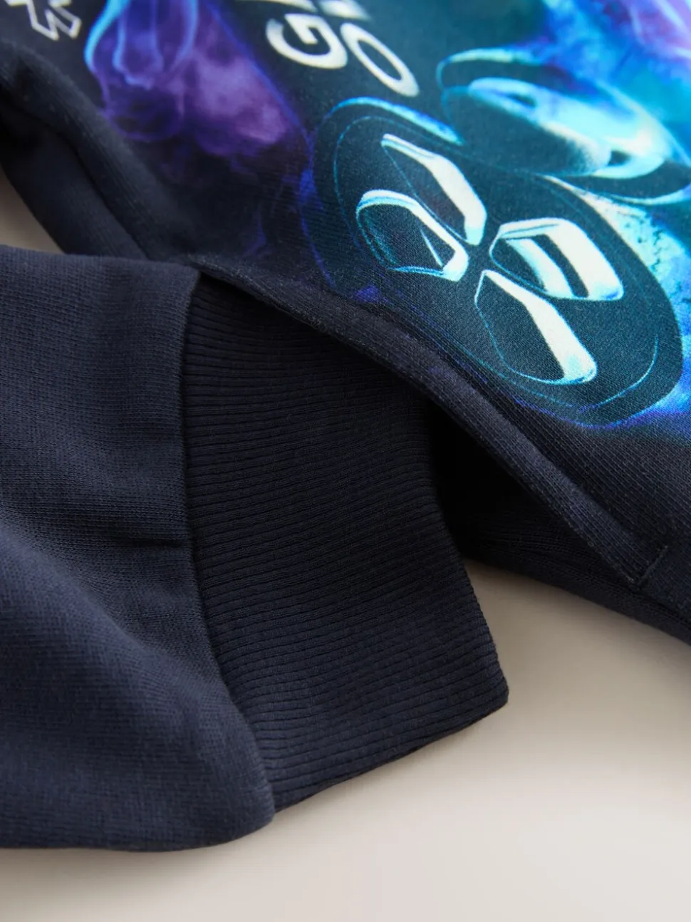 Marineblauwe controller - Grafische print hoodie voor oudere jongens (3-16jaar)